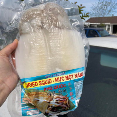 Squid, Semi-dried